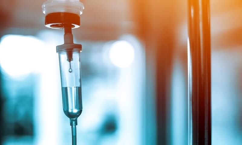 What IV drips are given for food poisoning?