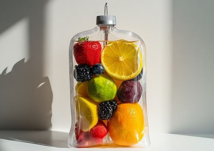 Why is there weakness after an IV drip?