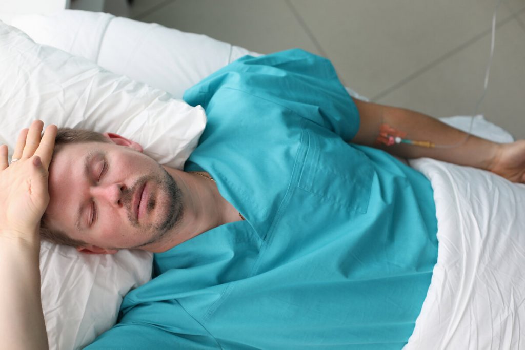 Why is there weakness after an IV drip?