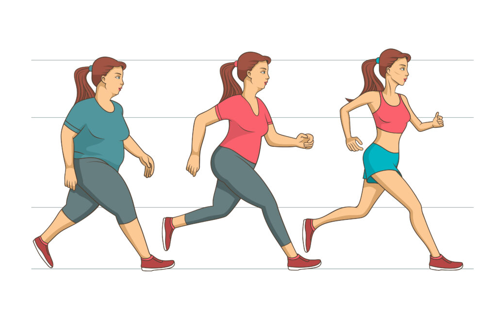 How does walking affect weight loss?