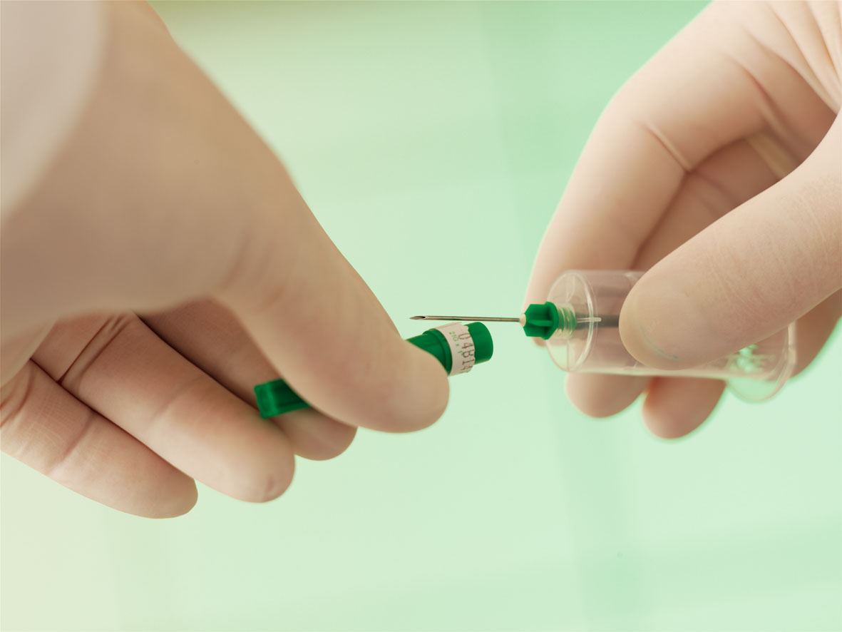 What should not be done after having blood drawn from a vein for tests