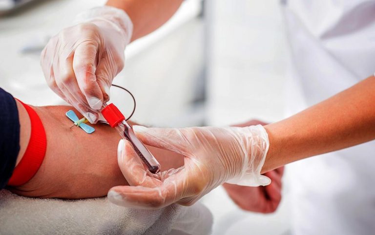 What should not be done after having blood drawn from a vein for tests