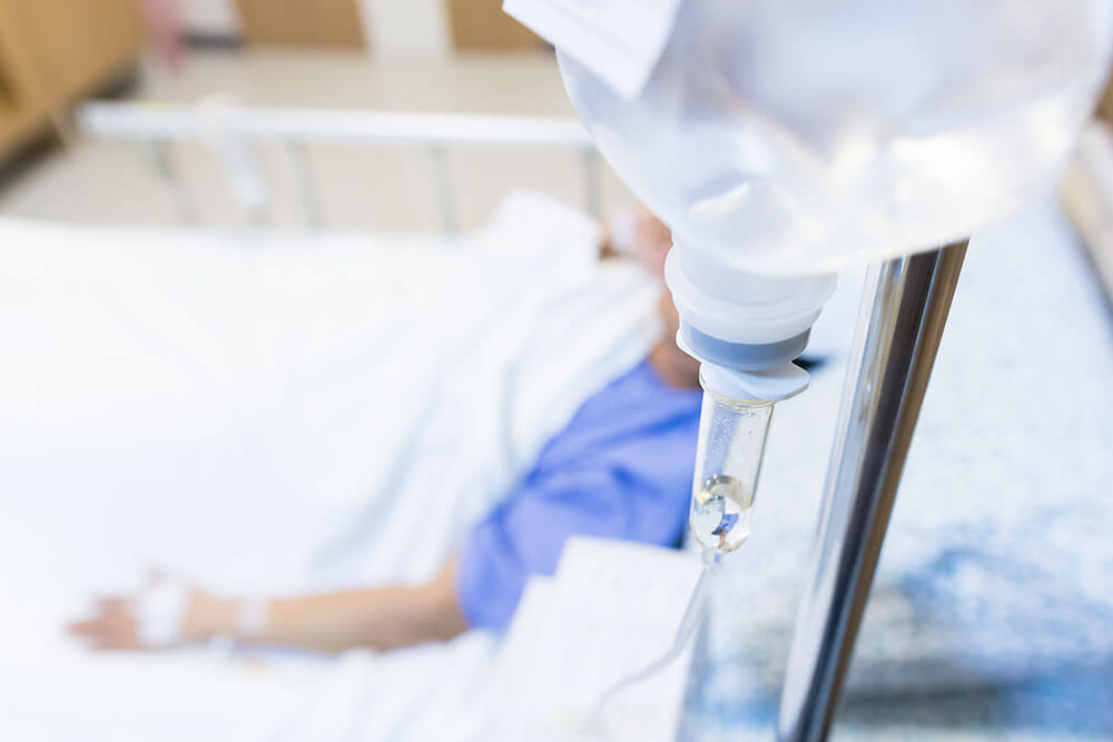 Why is there weakness after an IV drip?